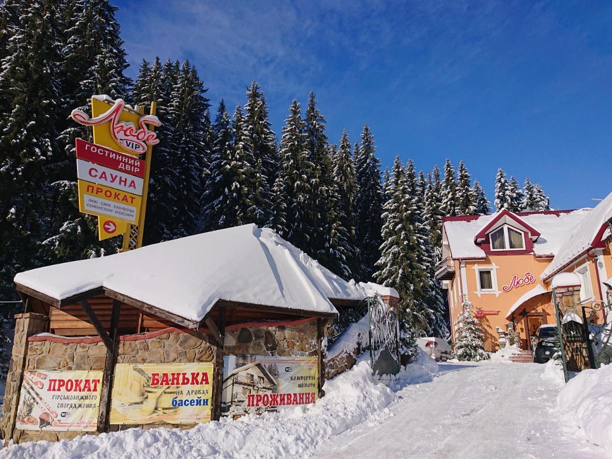 Любе Hotel Яблуниця Екстериор снимка